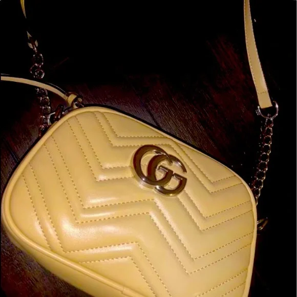 Gucci Style Yellow Crossbody Bag - Picture 1 of 8